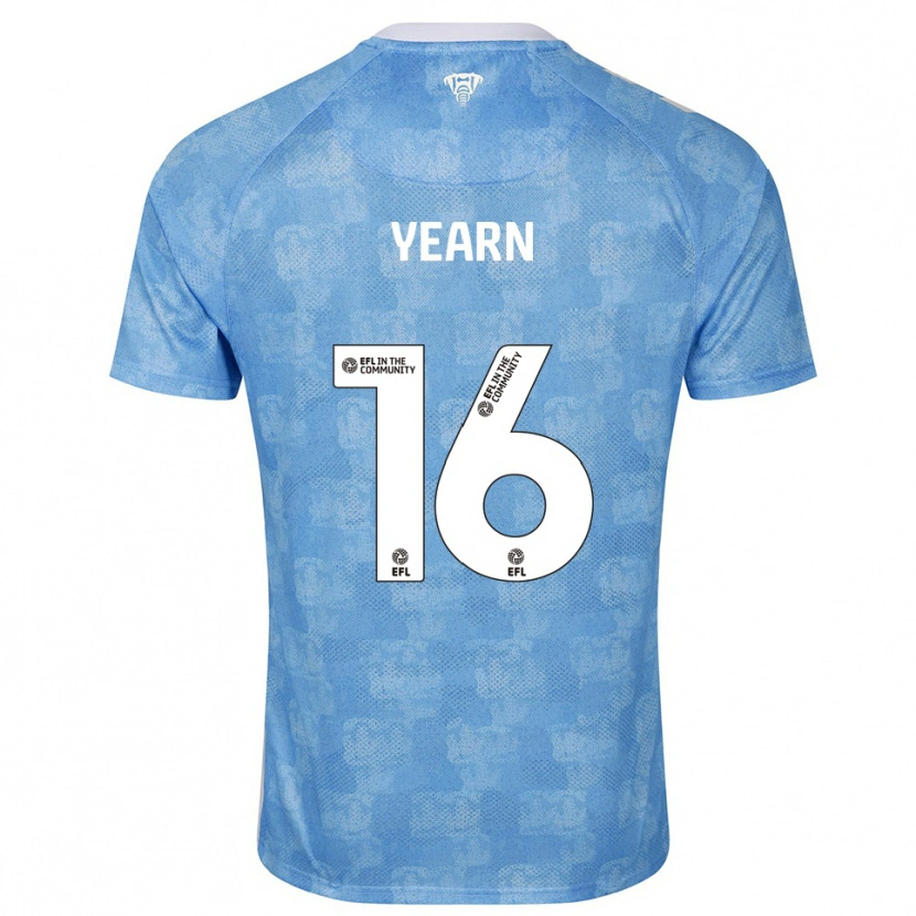 Danxen Niño Camiseta Kai Yearn #16 Azul Celeste Blanco 1ª Equipación 2025/26 La Camisa México