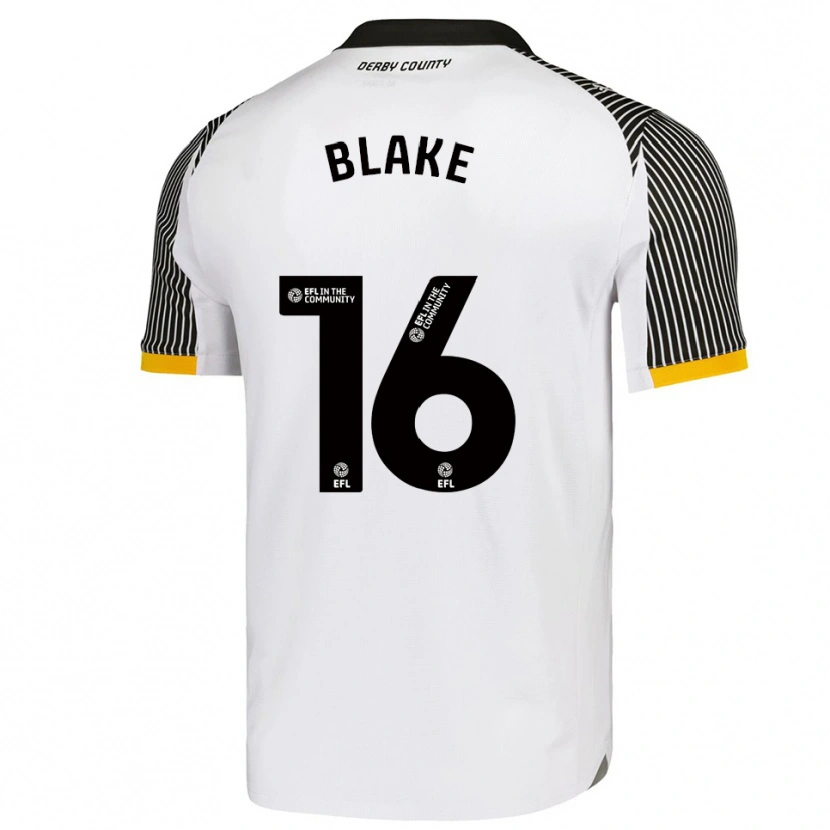 Danxen Niño Camiseta Zayne Blake #16 Blanco Negro 1ª Equipación 2025/26 La Camisa México