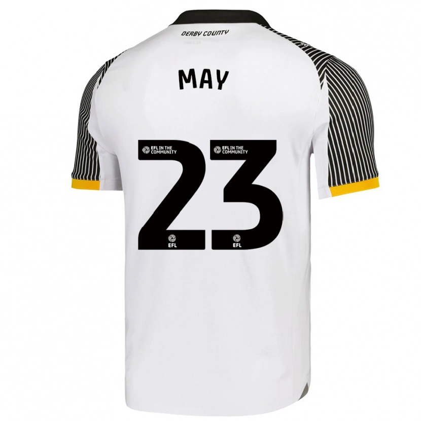 Danxen Niño Camiseta Rebecca May #23 Blanco Negro 1ª Equipación 2025/26 La Camisa México