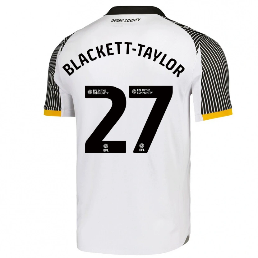 Danxen Niño Camiseta Corey Blackett-Taylor #27 Blanco Negro 1ª Equipación 2025/26 La Camisa México