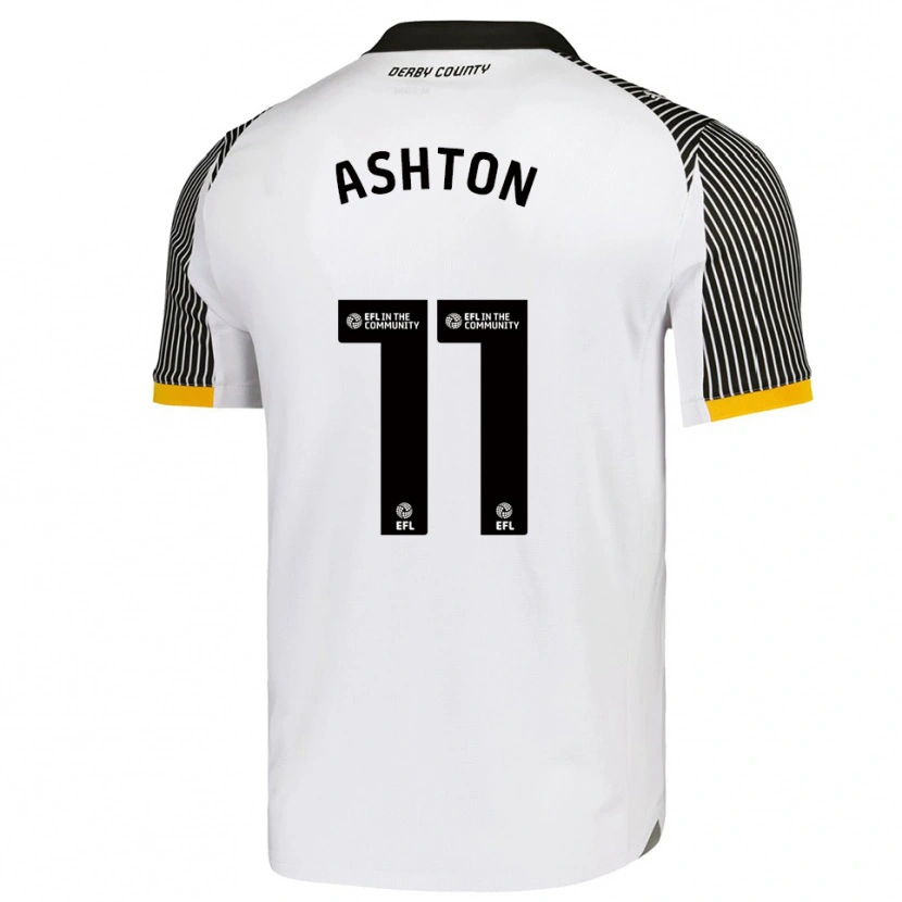 Danxen Niño Camiseta Eleanor Ashton #11 Blanco Negro 1ª Equipación 2025/26 La Camisa México