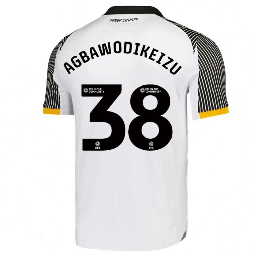 Danxen Niño Camiseta Charles Ebuka Agbawodikeizu #38 Blanco Negro 1ª Equipación 2025/26 La Camisa México