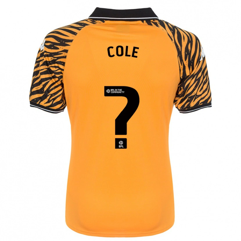Danxen Niño Camiseta Cayden Cole #0 Naranja Negro 1ª Equipación 2025/26 La Camisa México