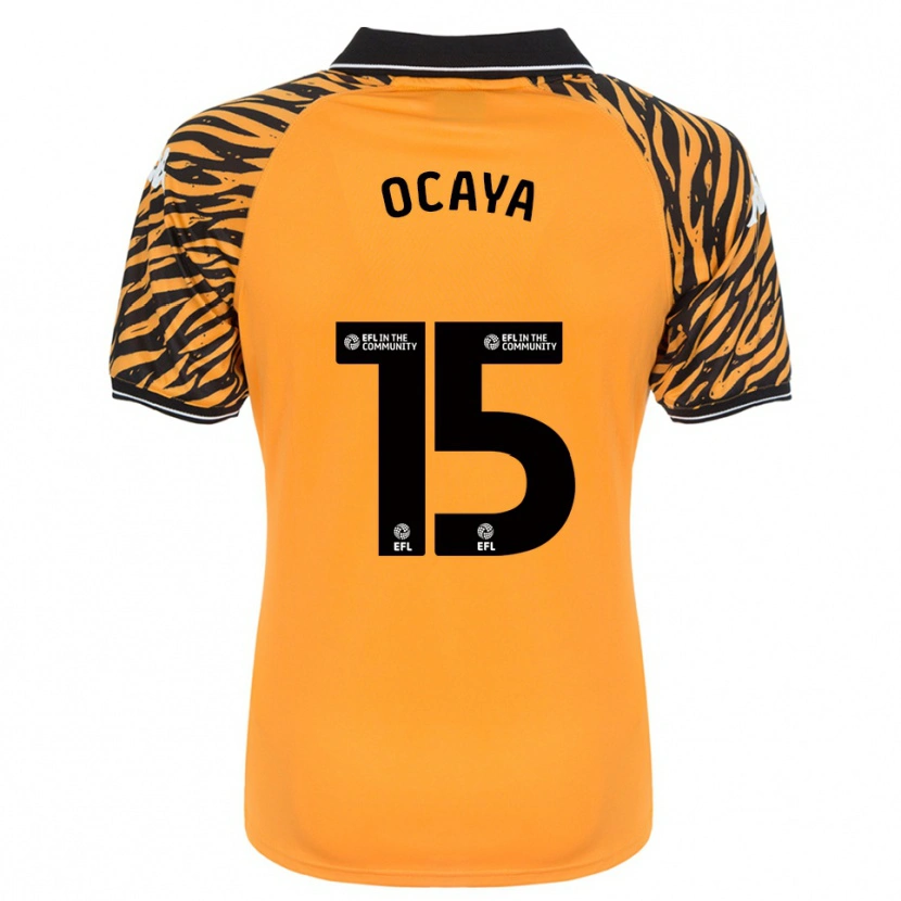 Danxen Niño Camiseta Josh Ocaya #15 Naranja Negro 1ª Equipación 2025/26 La Camisa México