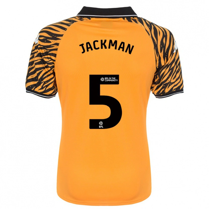 Danxen Niño Camiseta Ellice Jackman #5 Naranja Negro 1ª Equipación 2025/26 La Camisa México