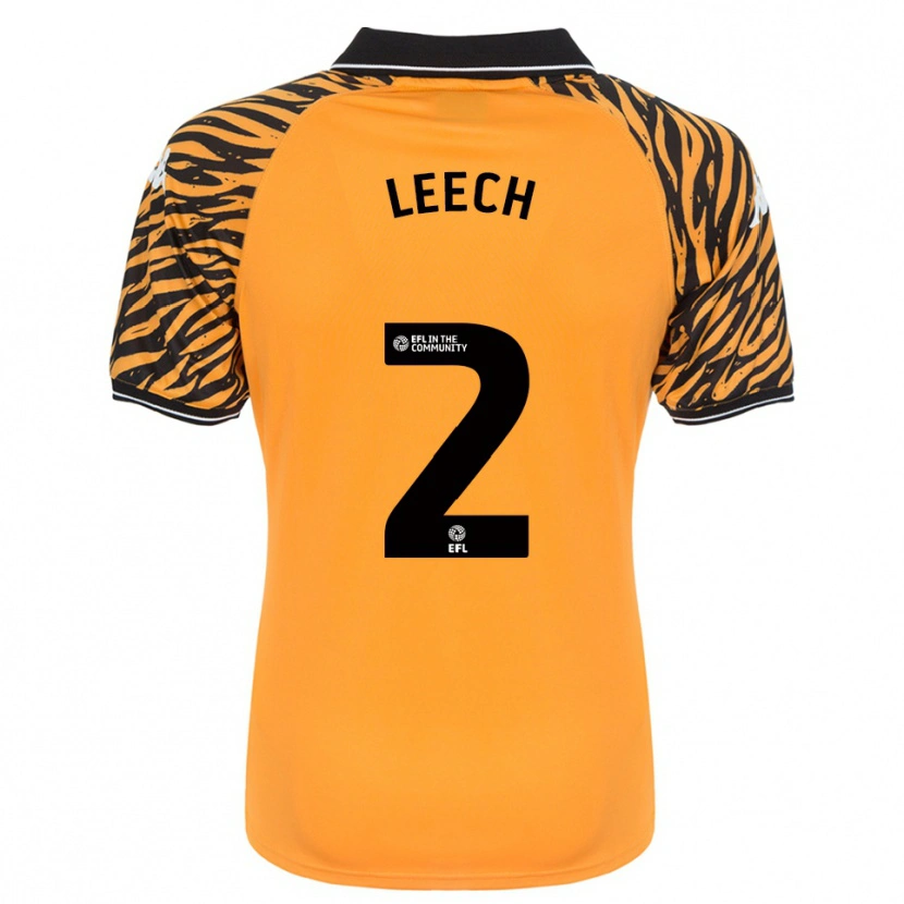 Danxen Niño Camiseta Rory Leech #2 Naranja Negro 1ª Equipación 2025/26 La Camisa México