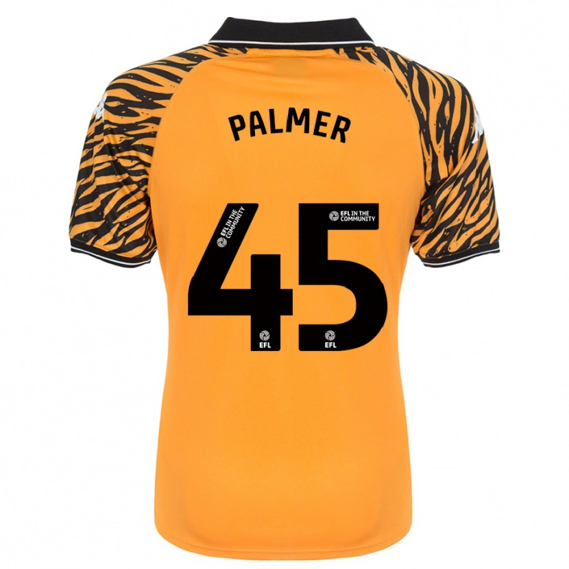 Danxen Niño Camiseta Kasey Palmer #45 Naranja Negro 1ª Equipación 2025/26 La Camisa México