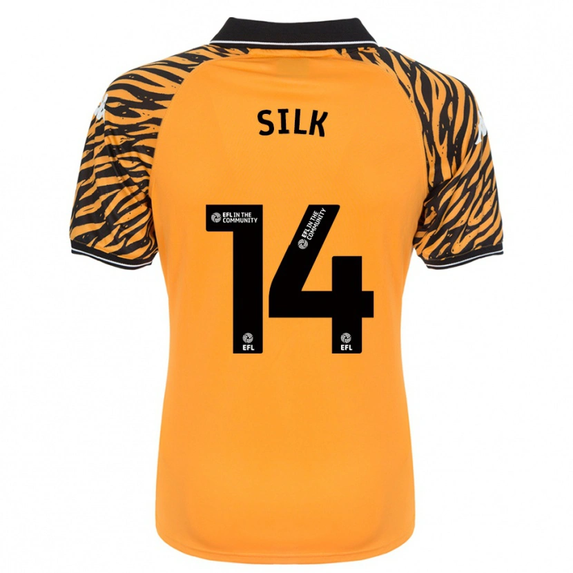 Danxen Niño Camiseta Reuben Silk #14 Naranja Negro 1ª Equipación 2025/26 La Camisa México