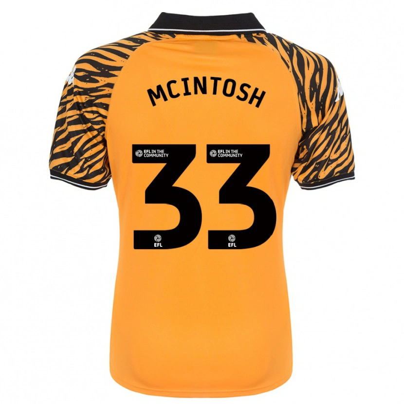 Danxen Niño Camiseta Lucy Mcintosh #33 Naranja Negro 1ª Equipación 2025/26 La Camisa México