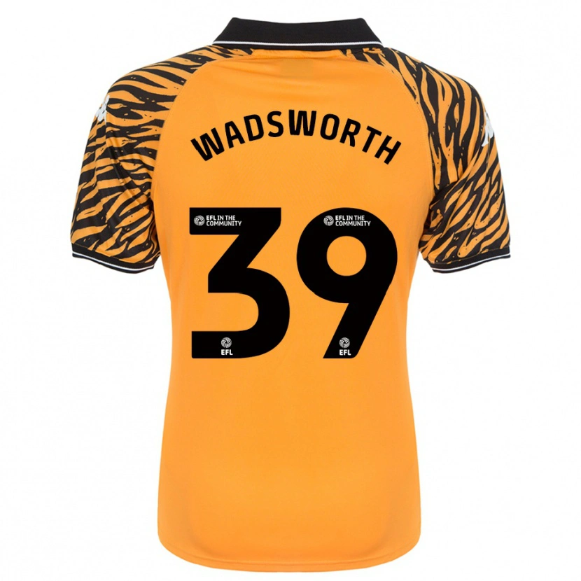 Danxen Niño Camiseta Noah Wadsworth #39 Naranja Negro 1ª Equipación 2025/26 La Camisa México