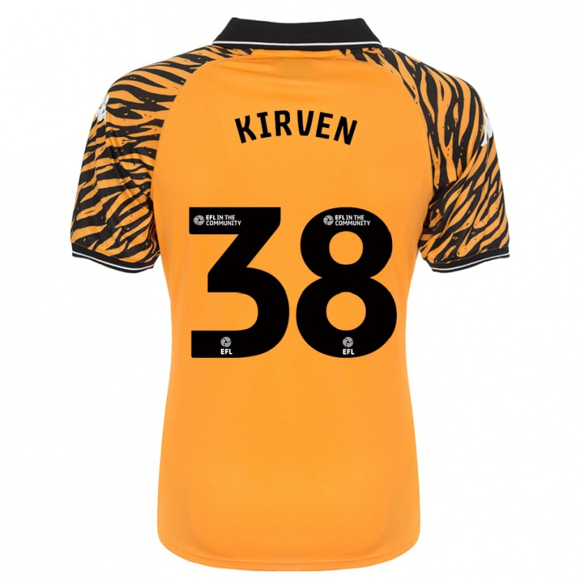 Danxen Niño Camiseta Tess Kirven #38 Naranja Negro 1ª Equipación 2025/26 La Camisa México