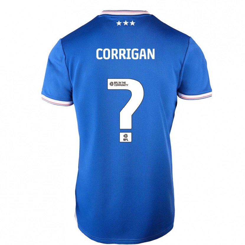 Danxen Niño Camiseta Finlay Corrigan #0 Azul Blanco 1ª Equipación 2025/26 La Camisa México