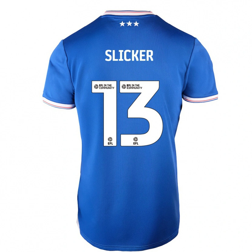 Danxen Niño Camiseta Cieran Slicker #13 Azul Blanco 1ª Equipación 2025/26 La Camisa México