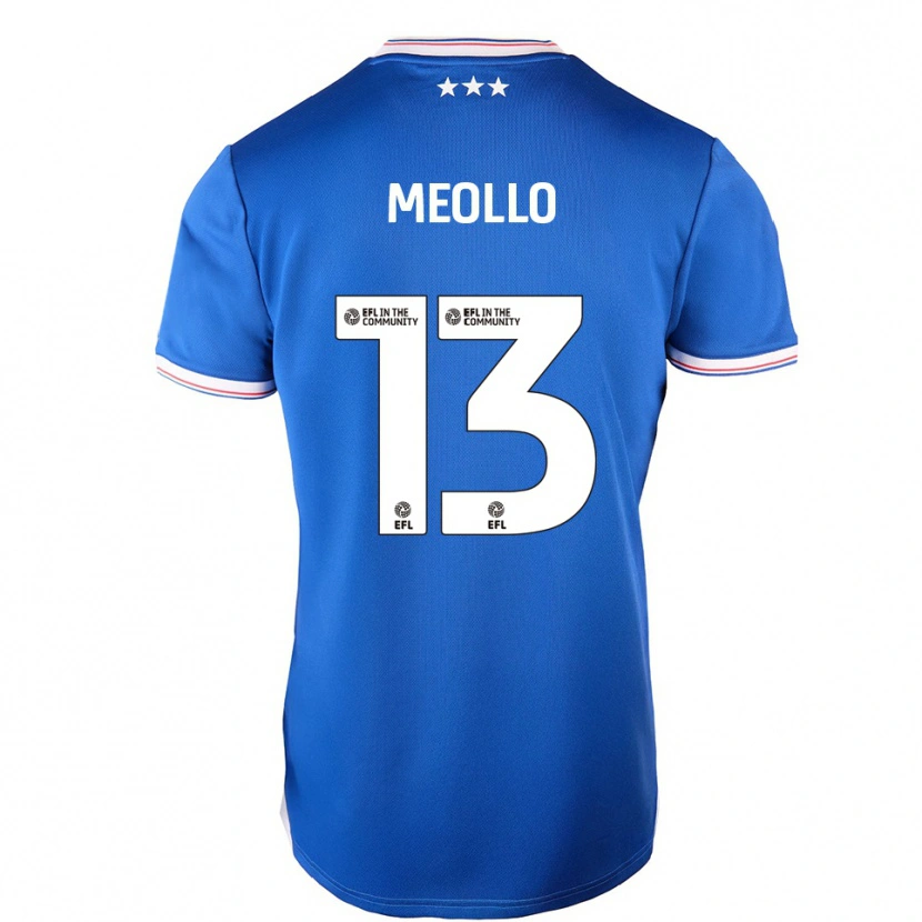 Danxen Niño Camiseta Nina Meollo #13 Azul Blanco 1ª Equipación 2025/26 La Camisa México