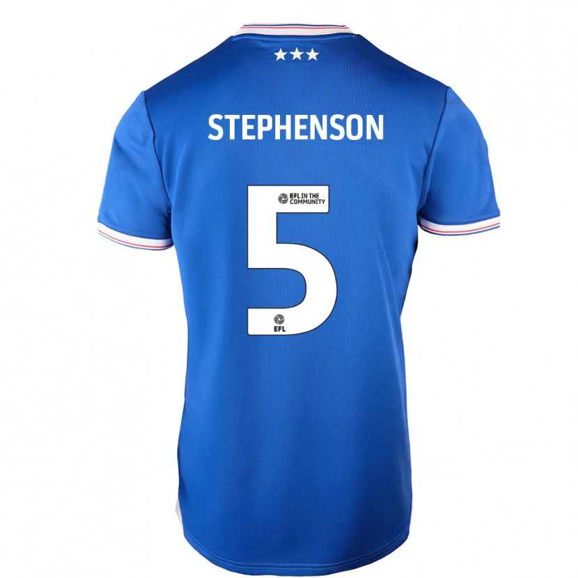 Danxen Niño Camiseta Sean Stephenson #5 Azul Blanco 1ª Equipación 2025/26 La Camisa México