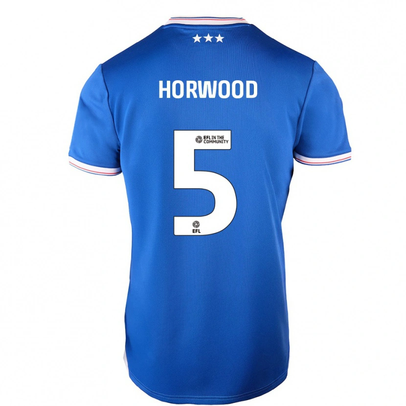 Danxen Niño Camiseta Bonnie Horwood #5 Azul Blanco 1ª Equipación 2025/26 La Camisa México