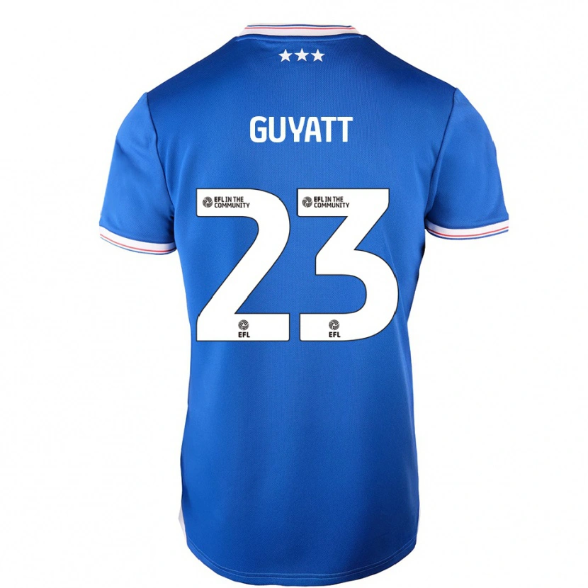 Danxen Niño Camiseta Shauna Guyatt #23 Azul Blanco 1ª Equipación 2025/26 La Camisa México