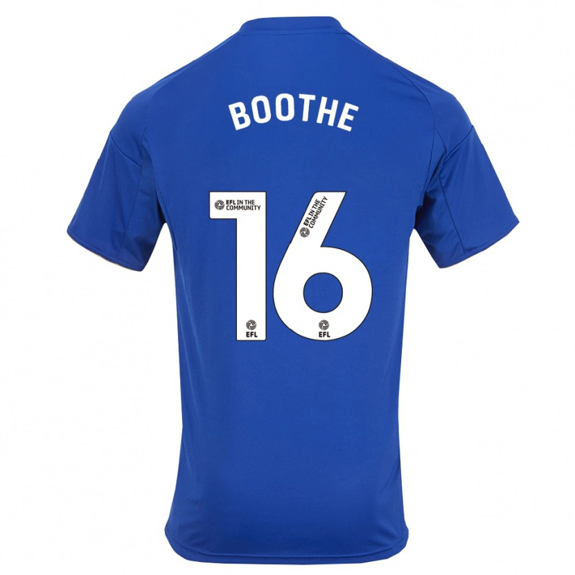 Danxen Niño Camiseta Christian Boothe #16 Azul Oro 1ª Equipación 2025/26 La Camisa México