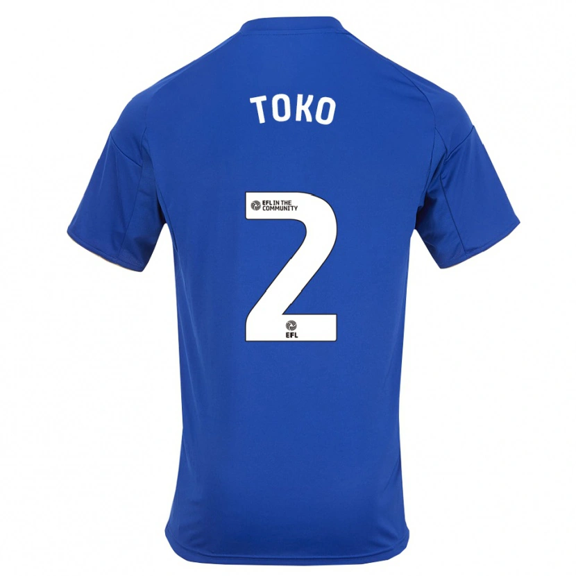 Danxen Niño Camiseta Michael Toko #2 Azul Oro 1ª Equipación 2025/26 La Camisa México