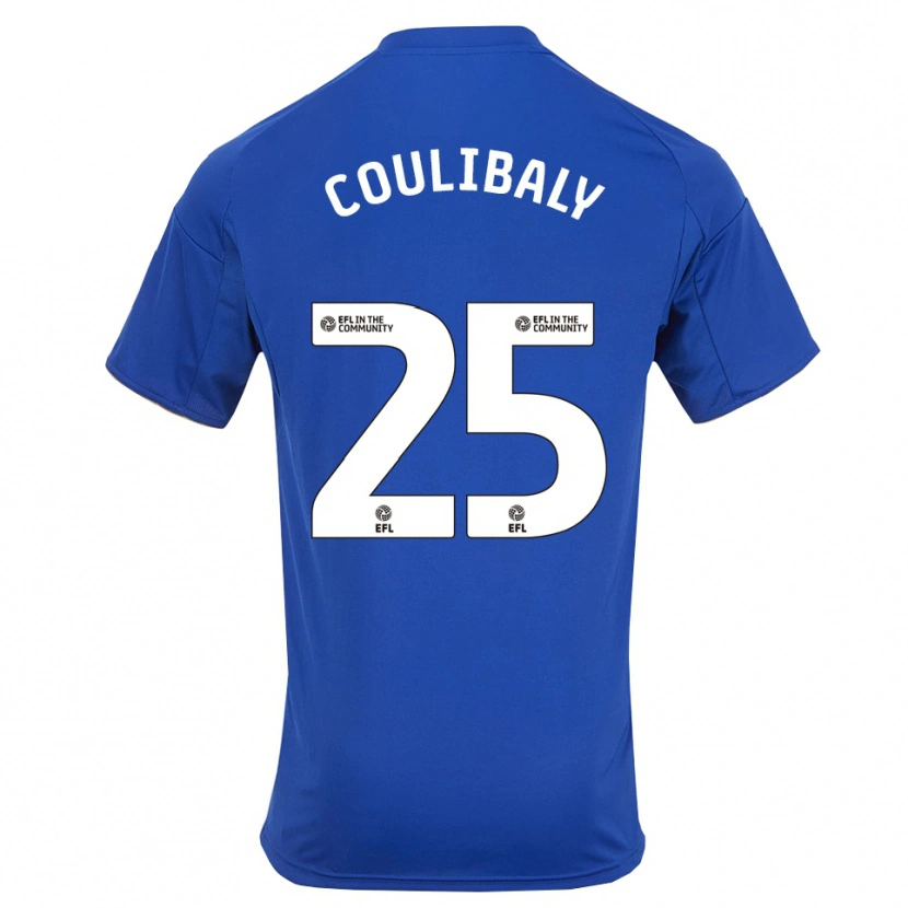 Danxen Niño Camiseta Woyo Coulibaly #25 Azul Oro 1ª Equipación 2025/26 La Camisa México