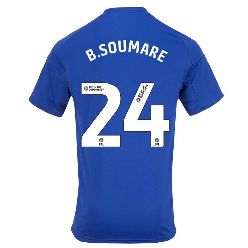 Danxen Niño Camiseta Boubakary Soumaré #24 Azul Oro 1ª Equipación 2025/26 La Camisa México