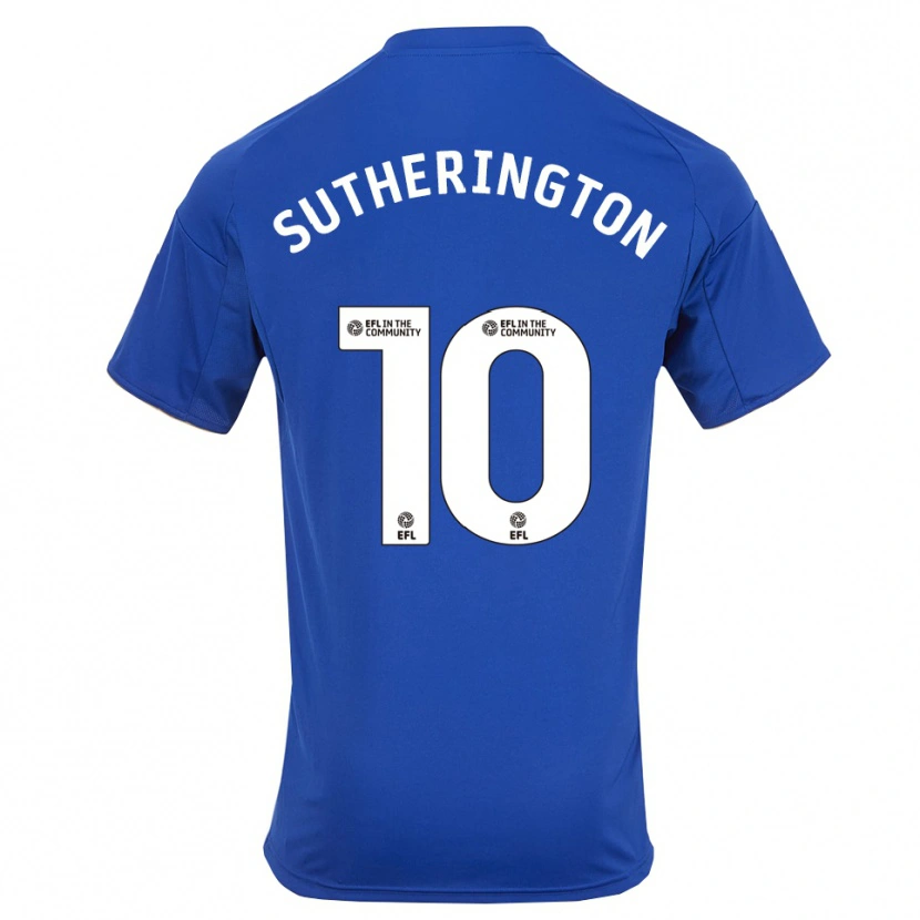 Danxen Niño Camiseta Harry Sutherington #10 Azul Oro 1ª Equipación 2025/26 La Camisa México