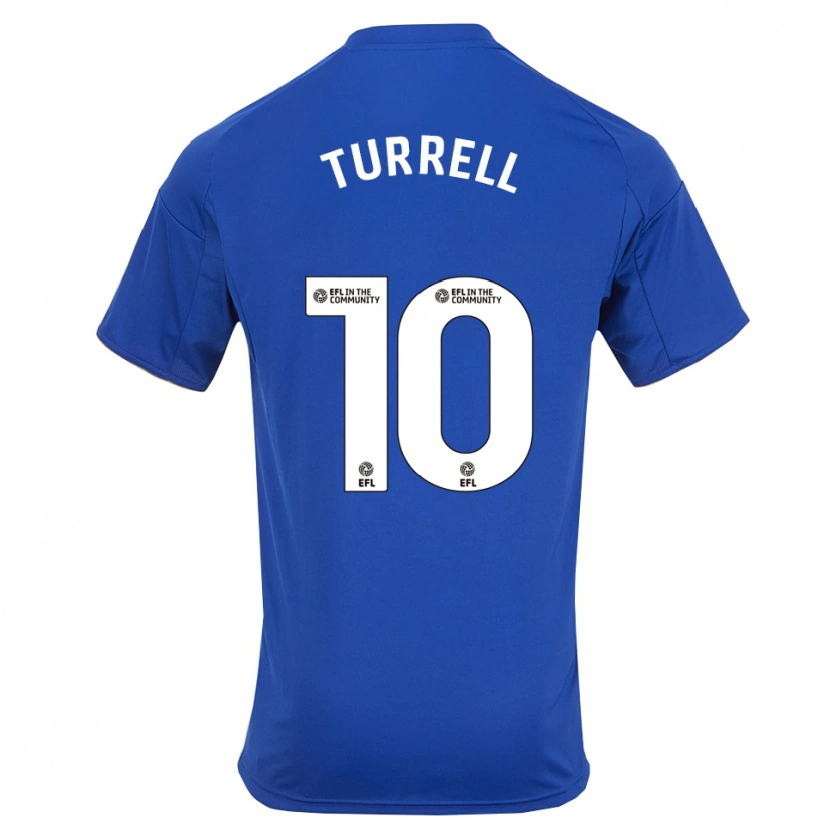 Danxen Niño Camiseta Lyndon Turrell #10 Azul Oro 1ª Equipación 2025/26 La Camisa México