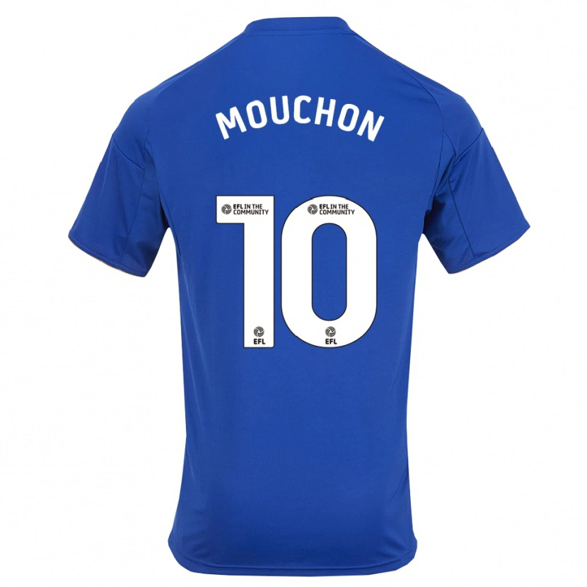Danxen Niño Camiseta Noémie Mouchon #10 Azul Oro 1ª Equipación 2025/26 La Camisa México
