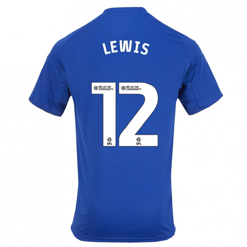 Danxen Niño Camiseta William Lewis #12 Azul Oro 1ª Equipación 2025/26 La Camisa México