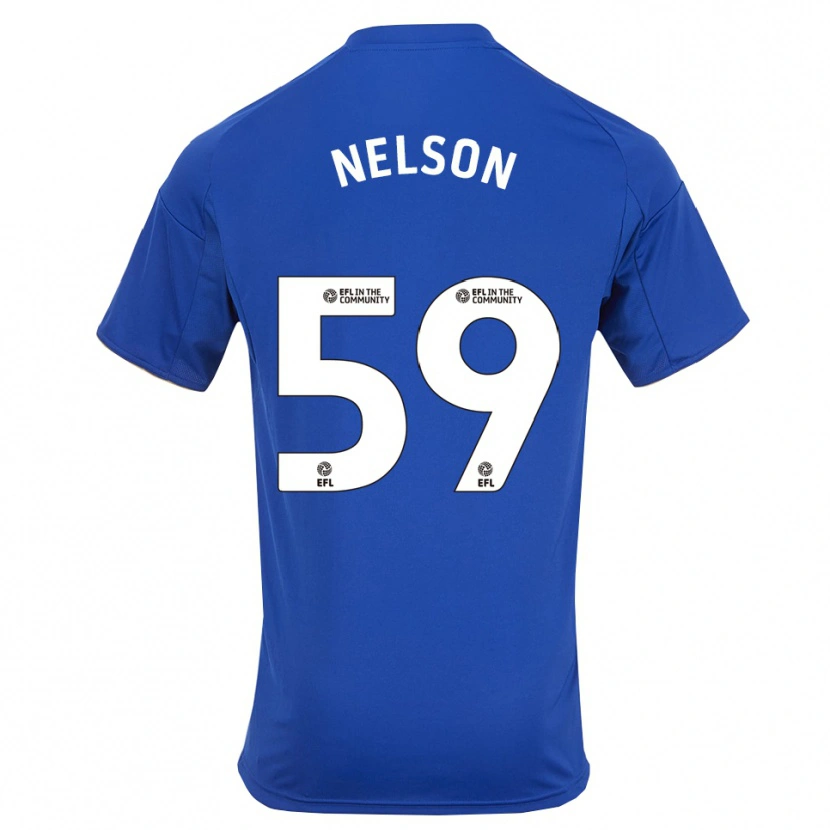Danxen Niño Camiseta Ronny Nelson #59 Azul Oro 1ª Equipación 2025/26 La Camisa México