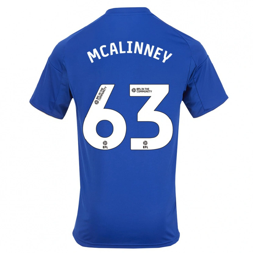 Danxen Niño Camiseta Liam Mcalinney #63 Azul Oro 1ª Equipación 2025/26 La Camisa México