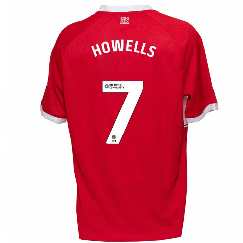 Danxen Niño Camiseta Max Howells #7 Rojo Blanco 1ª Equipación 2025/26 La Camisa México