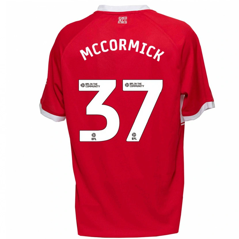 Danxen Niño Camiseta George Mccormick #37 Rojo Blanco 1ª Equipación 2025/26 La Camisa México