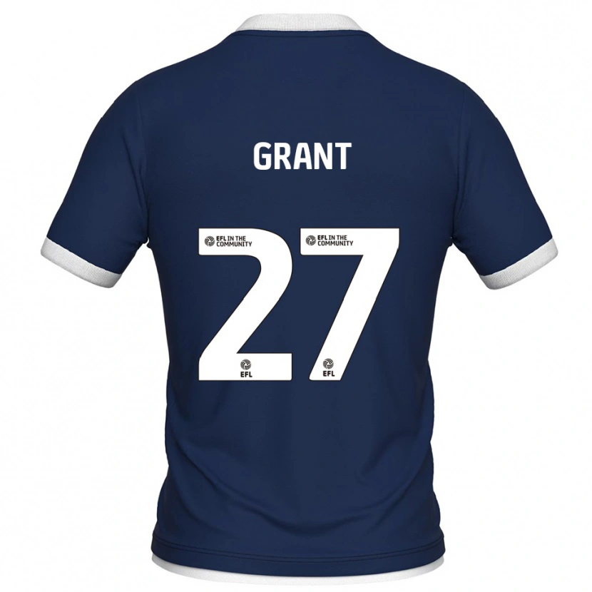 Danxen Niño Camiseta Kamarl Grant #27 Azul Marino Blanco 1ª Equipación 2025/26 La Camisa México