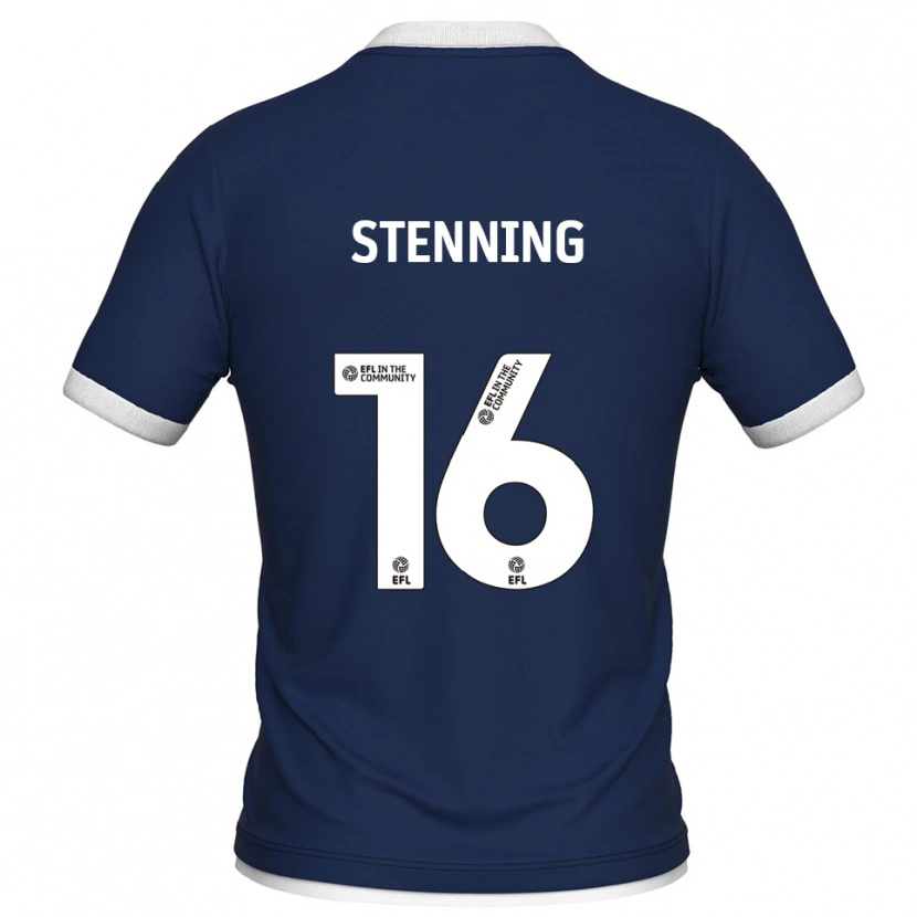 Danxen Niño Camiseta Ellie Stenning #16 Azul Marino Blanco 1ª Equipación 2025/26 La Camisa México