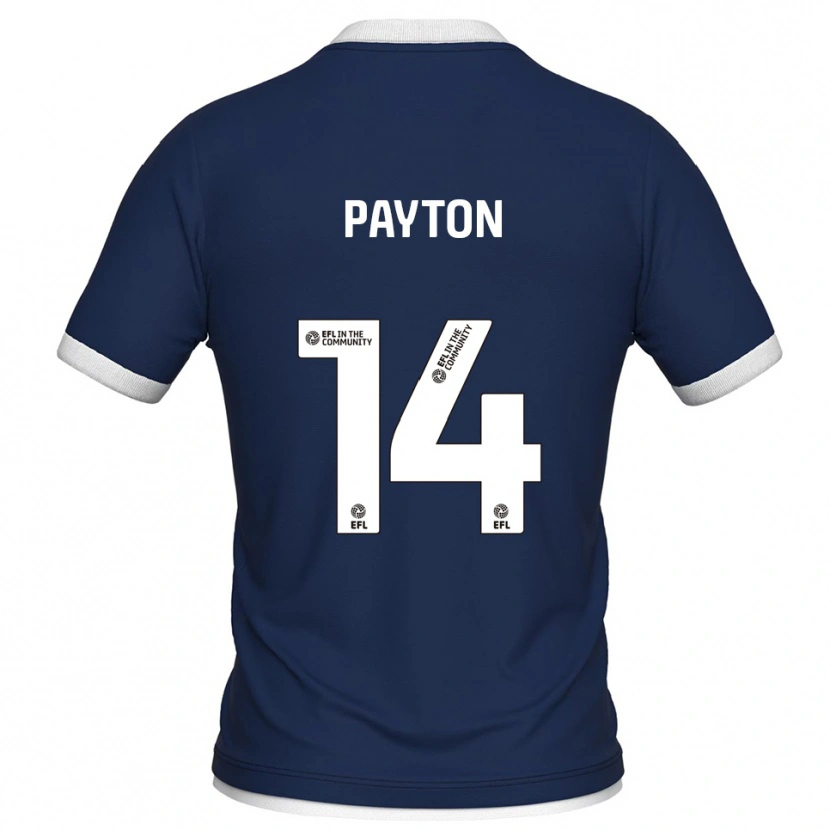 Danxen Niño Camiseta Edward Payton #14 Azul Marino Blanco 1ª Equipación 2025/26 La Camisa México