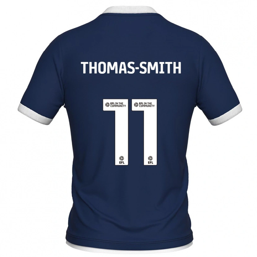 Danxen Niño Camiseta Jaydon Thomas-Smith #11 Azul Marino Blanco 1ª Equipación 2025/26 La Camisa México
