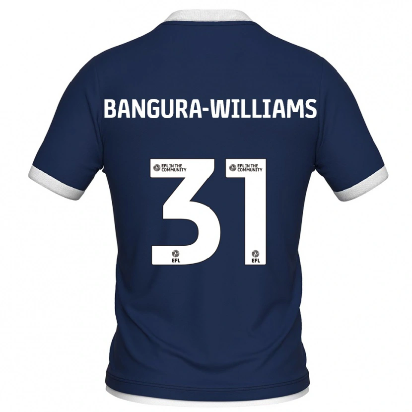 Danxen Niño Camiseta Ra'ees Bangura-Williams #31 Azul Marino Blanco 1ª Equipación 2025/26 La Camisa México