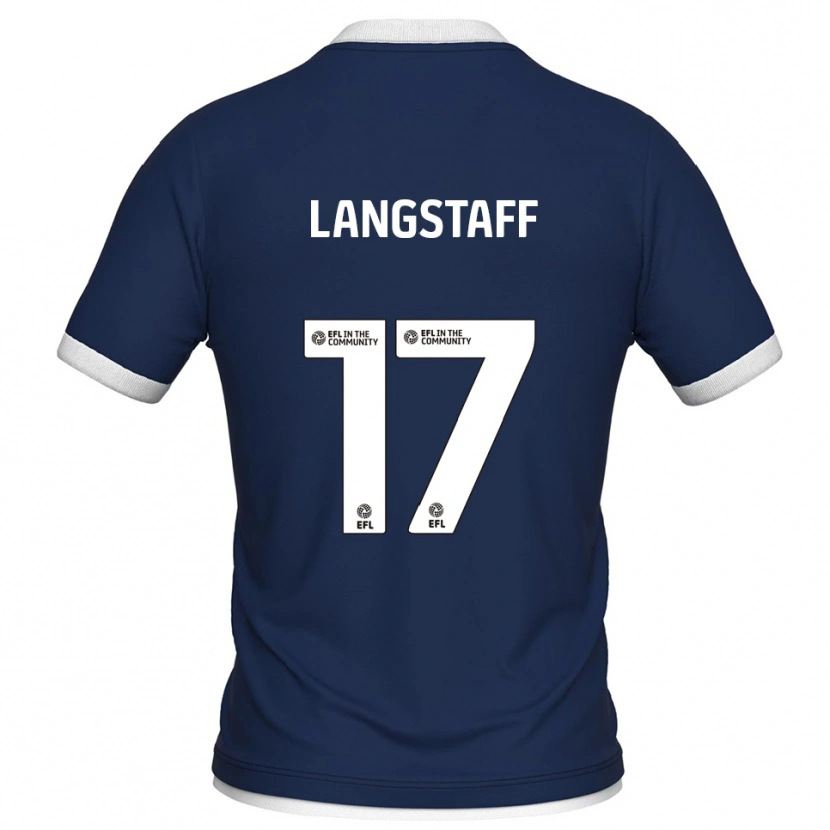 Danxen Niño Camiseta Macaulay Langstaff #17 Azul Marino Blanco 1ª Equipación 2025/26 La Camisa México