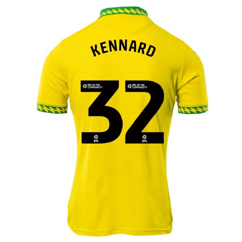 Danxen Niño Camiseta Holly Kennard #32 Blanco Verde 1ª Equipación 2025/26 La Camisa México