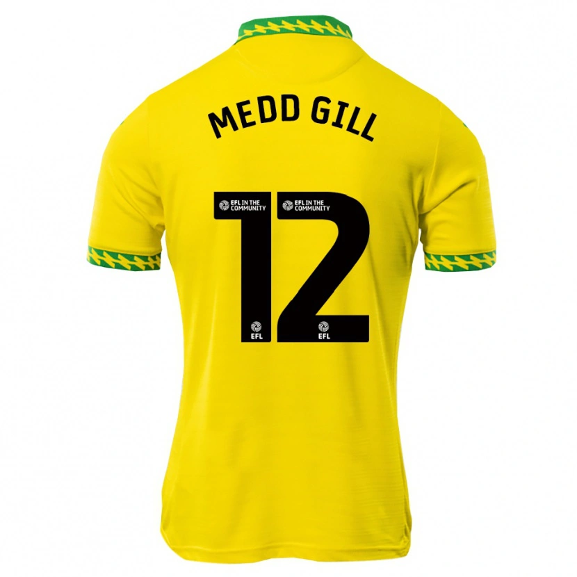 Danxen Niño Camiseta Tamsin Medd-Gill #12 Blanco Verde 1ª Equipación 2025/26 La Camisa México