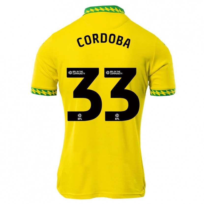 Danxen Niño Camiseta José Córdoba #33 Blanco Verde 1ª Equipación 2025/26 La Camisa México
