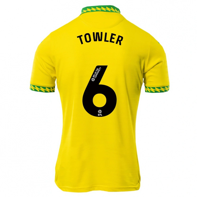 Danxen Niño Camiseta Luke Towler #6 Blanco Verde 1ª Equipación 2025/26 La Camisa México