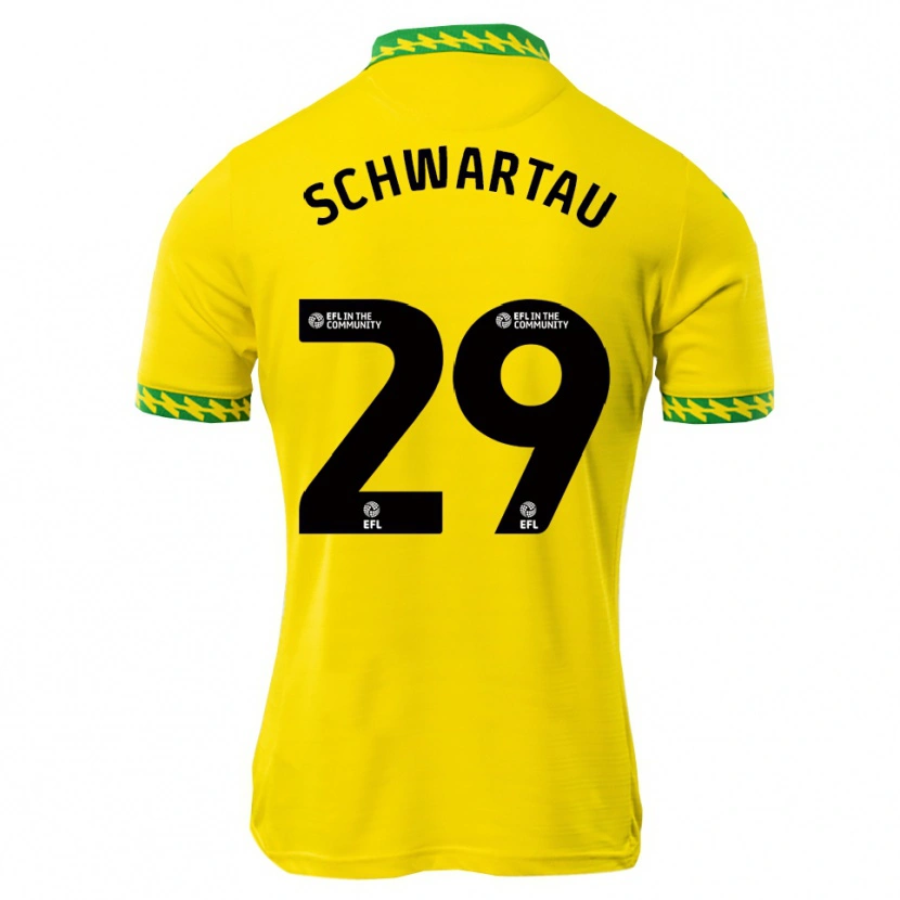 Danxen Niño Camiseta Oscar Schwartau #29 Blanco Verde 1ª Equipación 2025/26 La Camisa México