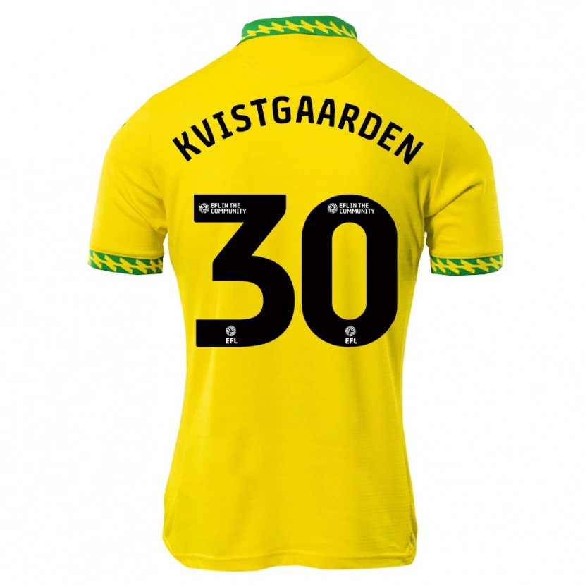 Danxen Niño Camiseta Mathias Kvistgaarden #30 Blanco Verde 1ª Equipación 2025/26 La Camisa México