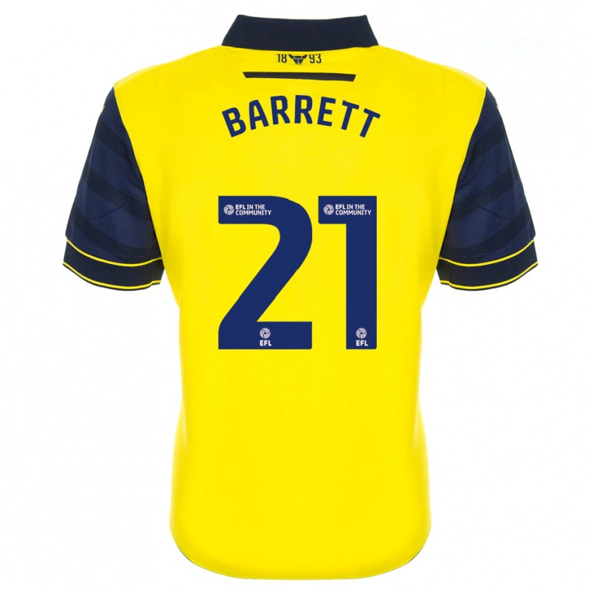 Danxen Niño Camiseta Nicole Barrett #21 Amarillo Azul Marino 1ª Equipación 2025/26 La Camisa México