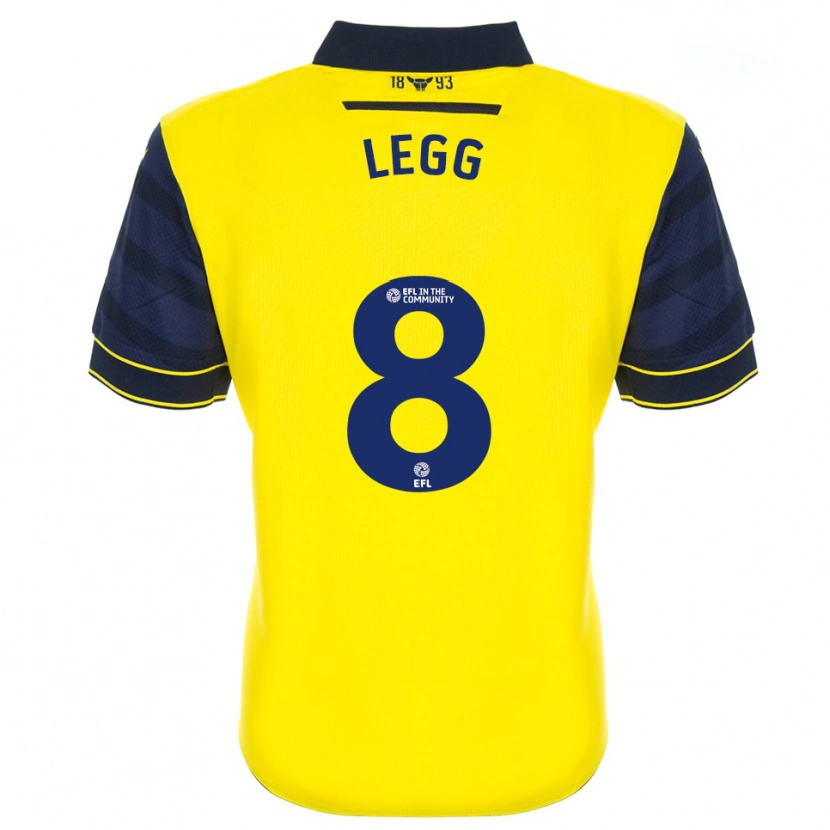 Danxen Niño Camiseta Jenna Legg #8 Amarillo Azul Marino 1ª Equipación 2025/26 La Camisa México