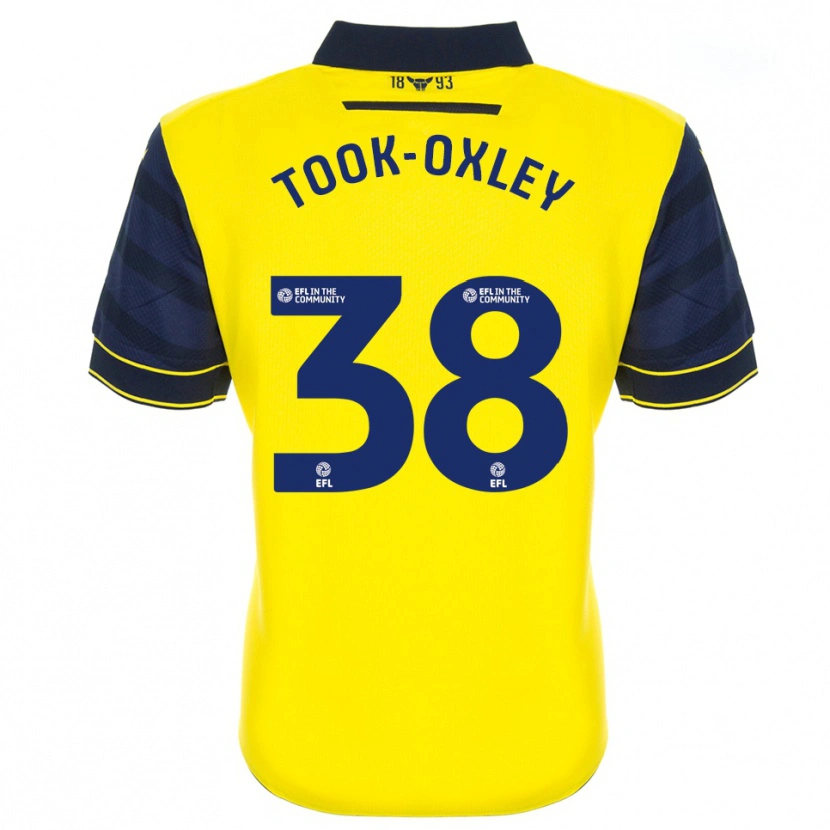 Danxen Niño Camiseta Zaide Took-Oxley #38 Amarillo Azul Marino 1ª Equipación 2025/26 La Camisa México