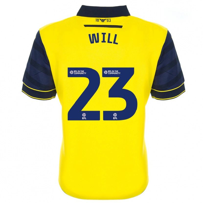 Danxen Niño Camiseta Merrick Will #23 Amarillo Azul Marino 1ª Equipación 2025/26 La Camisa México