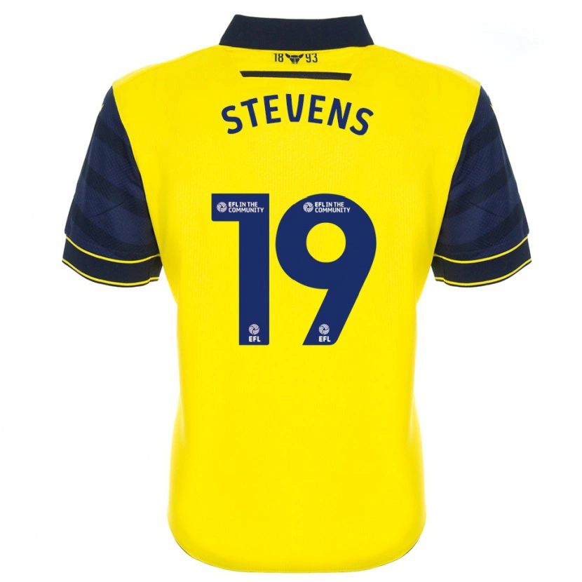 Danxen Niño Camiseta Lily Stevens #19 Amarillo Azul Marino 1ª Equipación 2025/26 La Camisa México